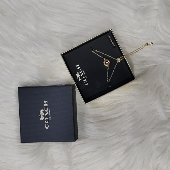 Coach Open Circle Stone Slider Bracelet - Picture 4 of 4